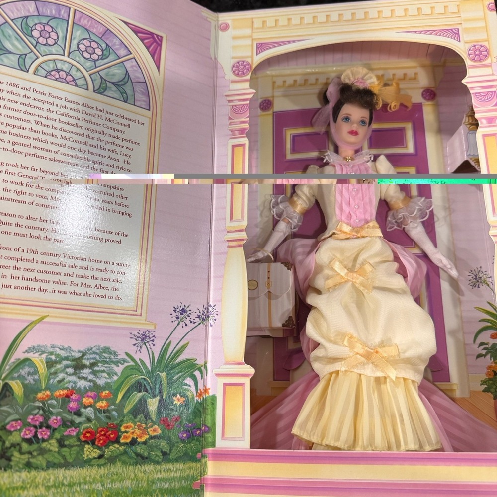 BARBIE as Mrs. PFE Albee - 2nd In Series Avon 1997 Special Ed. Pink Yellow - NEW